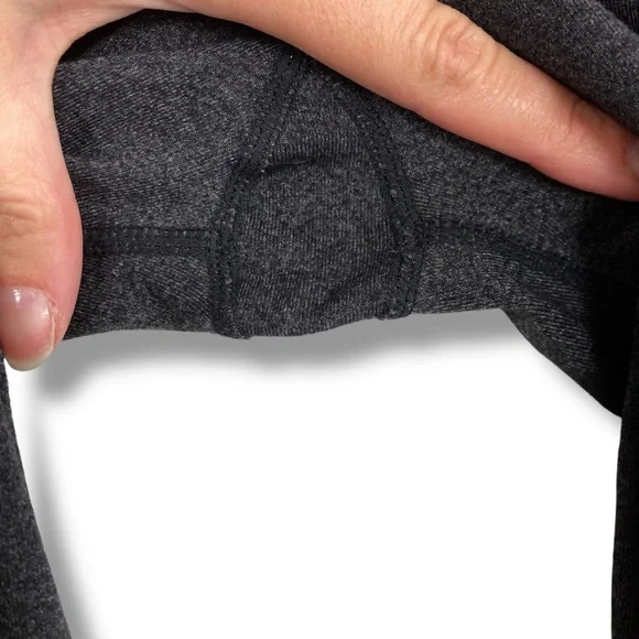 LULULEMON REVERSIBLE GROOVE PANTS IN Charcoal Grey Mid Rise Leggings Flare Sz 2 - Picture 5 of 10